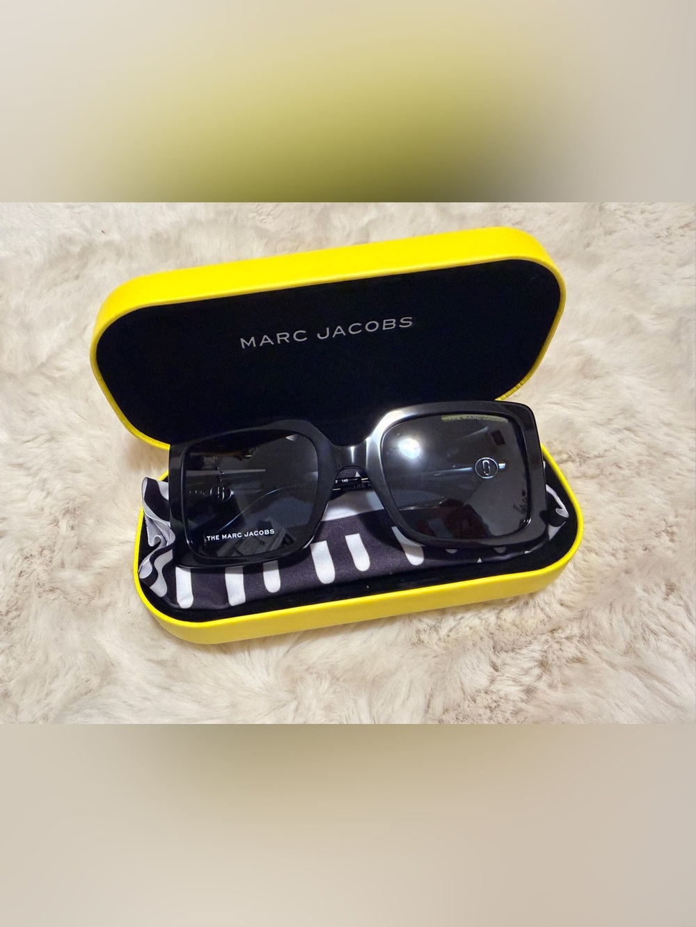 Marc Jacobs MARC 579/S Oversized Black Square Sunglasses